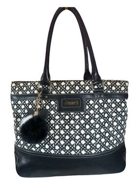 kate spade Black and White Patterned Tote